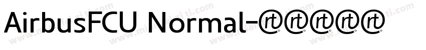 AirbusFCU Normal字体转换